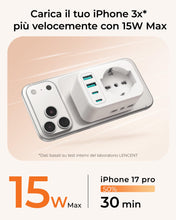 Carica l'immagine nel visualizzatore di Gallery, LENCENT Presa Multipla con USB, 7-IN -1 Multipresa Salvaspazio con