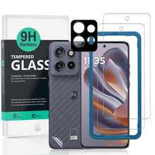 Carica l'immagine nel visualizzatore di Gallery, Ibywind Vetro Temperato per Motorola Edge 50 Neo/60 Neo 5G,2 Pezzi Durezza 9H PellicolaProtettiva con Protezione Fotocam