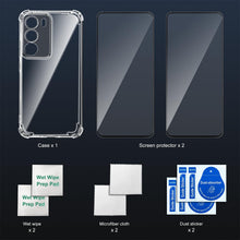 Carica l'immagine nel visualizzatore di Gallery, Tentoki 3 in 1 Cover e Vetro Temperato per Realme C71, [Cuscino d'Aria Integrato] TPU Custodia Protettiva Antiurto Ultra