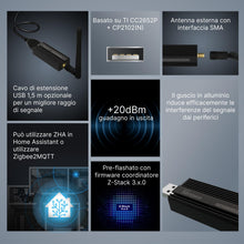 Carica l'immagine nel visualizzatore di Gallery, SONOFF Universal Zigbee 3.0 USB Dongle Plus (ZBDongle-P)