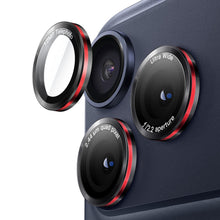 Carica l'immagine nel visualizzatore di Gallery, JETech Pellicola Fotocamera per iPhone 17 Pro/17 Pro Max, Nero+Rosso, 1 Set