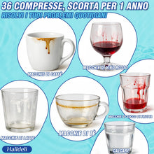 Carica l'immagine nel visualizzatore di Gallery, Compresse per Pulizia Borraccia, 36 Effervescenti Pulisci Borraccia Rimuovono Tè, Caffè e Odori da Contenitori per Borra