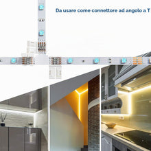 Carica l'immagine nel visualizzatore di Gallery, Connettori Striscia LED a 4 pin, 10mm, non impermeabile