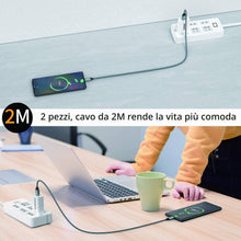Carica l'immagine nel visualizzatore di Gallery, Cavo USB C [2Pezzi 2m] Cavo USB Tipo C Ricarica Rapida per iPhone,Galaxy