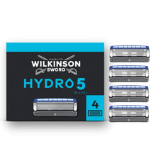 Carica l'immagine nel visualizzatore di Gallery, Wilkinson Sword Hydro 5, rasoio uomo, confezione da 4 ricariche