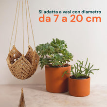 Carica l'immagine nel visualizzatore di Gallery, Avilia Set 2 Portavasi Sospesi in Macramè, 5Kg