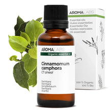 Carica l'immagine nel visualizzatore di Gallery, Ravintsara BIO (Cinnamomum camphora CT cineolo) - 30 mL - Olio Essenziale Chemiotipizzato e Certificato AB - Aroma Labs 