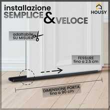 Carica l'immagine nel visualizzatore di Gallery, HOUSY Paraspifferi Sottoporta, per Porte Interne ed Esterne. 2.5 cm di Spessore e Lunghezza di 30cm per singola unità (6