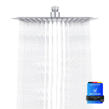 Carica l'immagine nel visualizzatore di Gallery, Ibergrif M20292 Soffione Doccia 20cm Quadrato Effetto Pioggia Inox