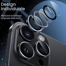 Carica l'immagine nel visualizzatore di Gallery, JETech Pellicola Fotocamera per iPhone 15 Pro/15 Pro Max, Nero siderale