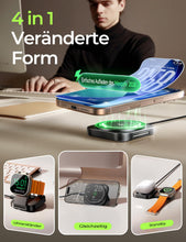 Carica l'immagine nel visualizzatore di Gallery, Caricatore Wireless per iPhone [Super Portatile] LISEN Stazione Ricarica per iPhone Apple Watch Airpods, Caricatore Mags