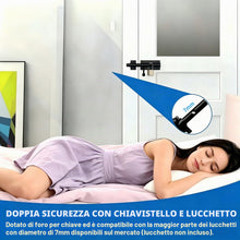 Carica l'immagine nel visualizzatore di Gallery, Chiavistello Catenaccio, 200mm Catenaccio Porta in Legno in Acciaio Inox