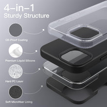 Carica l'immagine nel visualizzatore di Gallery, JETech Cover in Silicone per iPhone 13, Nero