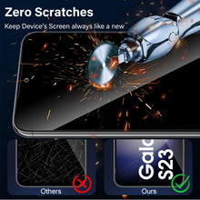 Carica l'immagine nel visualizzatore di Gallery, Privacy Vetro Temperato per Samsung Galaxy S23 5G Pellicola