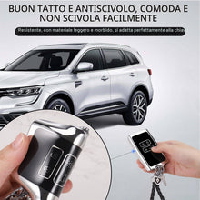 Carica l'immagine nel visualizzatore di Gallery, JIZZU Custodia per chiave auto Renault 4 tasti Keyless Smart TPU custodia portachiavi con portachiavi TPU Smart Key Case