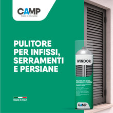 Carica l'immagine nel visualizzatore di Gallery, CAMP Windor Spray - Pulitore Ravvivante Protettivo, Pulisci Persiane, Finestre, Infissi e Serramenti in PVC - Ideale per