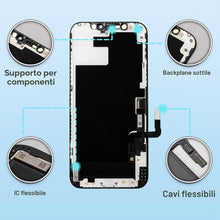 Carica l'immagine nel visualizzatore di Gallery, Display per iPhone 12/12 Pro, Schermo LCD FHD 6,1", Touch Screen Integrato