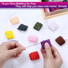 Carica l'immagine nel visualizzatore di Gallery, Romon 50 Colori Fili da Ricamo, Fili da Ricamo con Accessori per Amicizia Braccialetti Mestieri, Fili Punto Croce per Maglieria Punto Croce, 8m (50 Colori)