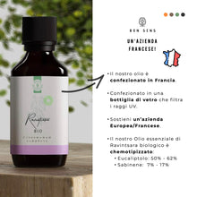 Carica l'immagine nel visualizzatore di Gallery, 50ml Olio essenziale di Ravintsara BIO (Cinnamomum camphora) - 100% Puro, Naturale e Biologico - Potente Antivirale e An