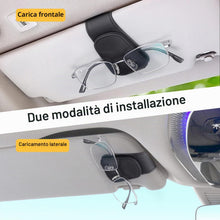 Carica l'immagine nel visualizzatore di Gallery, Porta Occhiali Auto 2 Pezzi, Magnetico Clip Portaocchiali Auto, Universal Soporte para Gafas de sol para Visera de Coche