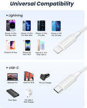Carica l'immagine nel visualizzatore di Gallery, RAVIAD Cavo USB C a Lightning 1M [Certificato MFi] Cavo iPhone USB Tipo C