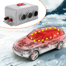 Carica l'immagine nel visualizzatore di Gallery, Tiiyee Sbrinatore Parabrezza, 12V 3 Fori Caldo Freddo Riscaldatore per Auto
