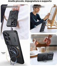 Carica l'immagine nel visualizzatore di Gallery, Cover per Samsung Galaxy S26 Ultra Custodia Protezione Fotocamera Scorrevole Custodia Antiurto Grado Militare con Rotazi