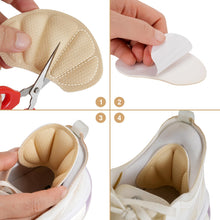 Carica l'immagine nel visualizzatore di Gallery, 3 PAIA cuscinetti salva tallone per scarpe, proteggi tallone autoadesivo e antiscivolo, solette, inserti morbidi per pre