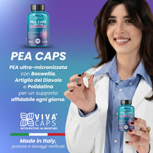 Carica l'immagine nel visualizzatore di Gallery, Pea integratore 1200mg per dose giornaliera 120cps - Made in Italy