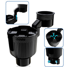 Carica l'immagine nel visualizzatore di Gallery, Portabicchieri Auto - Portabicchieri Plastica Universale - Porta Bottiglia Auto Regolabile per Bottiglie da 0,5 a 1,5L (