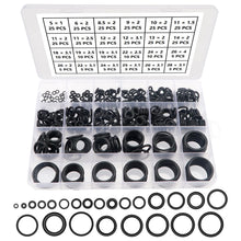 Carica l'immagine nel visualizzatore di Gallery, YIXISI 385 Pezzi 24 Misure Neri O-ring Assortimento Kit, Nitrilica O-ring Gomma Guarnizioni di Tenuta, per Aria Condizio