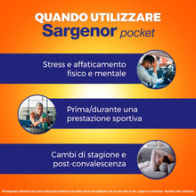 Carica l'immagine nel visualizzatore di Gallery, Sargenor Pocket, 20 Bustine, Integratore Arginina e Vitamina B12