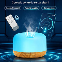 Carica l'immagine nel visualizzatore di Gallery, KUNYOS Diffusore di oli essenziali Umidificatore 2‑in‑1 Ultrasonico, Senza BPA, Telecomando, Funzione Timer, Spegnimento