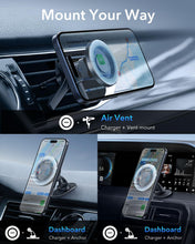 Carica l'immagine nel visualizzatore di Gallery, ESR Supporto Telefono Auto MagSafe, Porta Cellulare Auto Magnetico, Nero