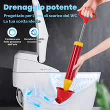 Carica l'immagine nel visualizzatore di Gallery, ZhouWei Pompa Stura Scarichi a Pressione con Guanti, Stantuffo per WC Ventosa Sturalavandini Sturalavandini a Pressione 