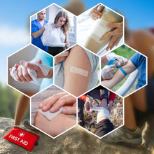 Carica l'immagine nel visualizzatore di Gallery, HONYAO Mini Kit Pronto Soccorso 105 Pezzi, Kit di Primo Soccorso per Trekking Viaggio Montagna Auto Moto Casa, Rosso