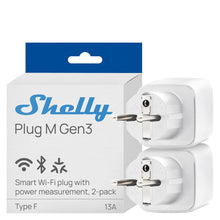 Carica l'immagine nel visualizzatore di Gallery, Shelly Plug M Gen3 Bianco - Presa Intelligente Wi-Fi &amp; Matter (Tipo F), Misurazione Consumi, 13A, 3000W, Nessun Hub Rich