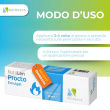 Carica l'immagine nel visualizzatore di Gallery, NutriLen Procto Crema Emorroidi Esterne e Ragadi Anali 60ml Confezione da 2 Pomata Naturale Lenitiva con Amamelide Aloe 