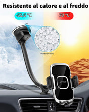 Carica l'immagine nel visualizzatore di Gallery, APPS2Car Supporto per telefono per parabrezza auto, braccio lungo flessibile da 13 pollici con collo d'oca, base di aspi