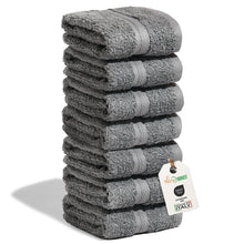 Carica l'immagine nel visualizzatore di Gallery, nice homeit - Set 6 Lavette 30x30 cm – Mini Asciugamani viso e ospiti 100% cotone ad anello – Morbide, Assorbenti, Lavab