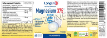 Carica l'immagine nel visualizzatore di Gallery, LongLife® Magnesium 375 Relax | Ciclo del sonno e rilassamento | 5 sali di magnesio ad alta biodisponibilità | Melatonin