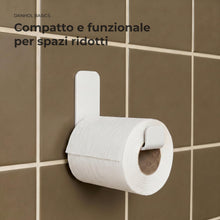 Carica l'immagine nel visualizzatore di Gallery, Porta Carta Igienica Adesivo da Muro Bianco - Senza Foratura