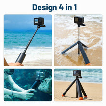 Carica l'immagine nel visualizzatore di Gallery, Galleggiante Monopiede Grip mano Treppiede impermeabile estensibile Selfie Monopiede per Go Pro Hero 13,12, 11, 10, 9, 8