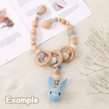 Carica l'immagine nel visualizzatore di Gallery, RUBY 10 clip per ciuccio, in legno, per bambini, per il fai da te, per il fai da te, per evitare che il ciuccio, per il 