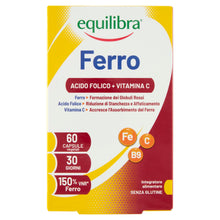 Carica l'immagine nel visualizzatore di Gallery, equilibra Integratori Alimentari, Ferro con Acido Folico + Vitamina C, Integratore a Base di Ferro, per la Normale Funzi