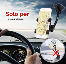 Carica l'immagine nel visualizzatore di Gallery, iVoler Supporto Cellulare Auto, Supporto Universale Porta 360 Gradi di Rotazione per Cruscotto Dashboard Parabrezza con 