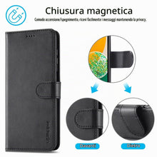 Carica l'immagine nel visualizzatore di Gallery, Cover per Samsung Galaxy A14 5G / A14 4G a Libro,Nero