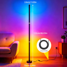 Carica l'immagine nel visualizzatore di Gallery, Lampada da Terra LED Dimmerabile,120cm Lampada da Terra RGB con Telecomando