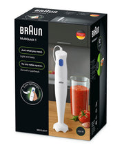 Carica l'immagine nel visualizzatore di Gallery, Braun Frullatore a Immersione MQ10.001PWH + Bicchiere graduato 600ml, 5 ANNI DI ASSISTENZA, Leggero, Sistema EasyTwist p