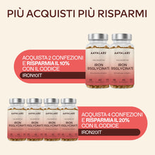 Carica l'immagine nel visualizzatore di Gallery, Integratore Ferro e Vitamina C Naturale - Ferro Bisglicinato 42mg Integratori Stanchezza Fisica e Mentale, Globuli Rossi